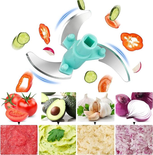 Vegetable Chopper for Kitchen, (500ml - 3 Blades)