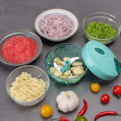 Vegetable Chopper for Kitchen, (500ml - 3 Blades)